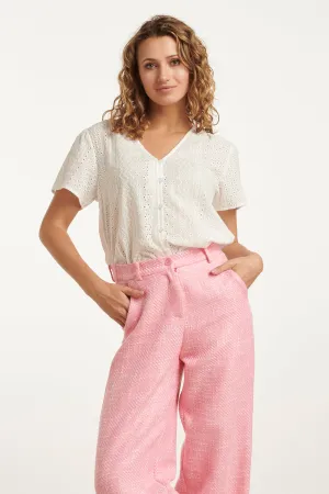 25147 Te Brie Anglaise Blouse | White