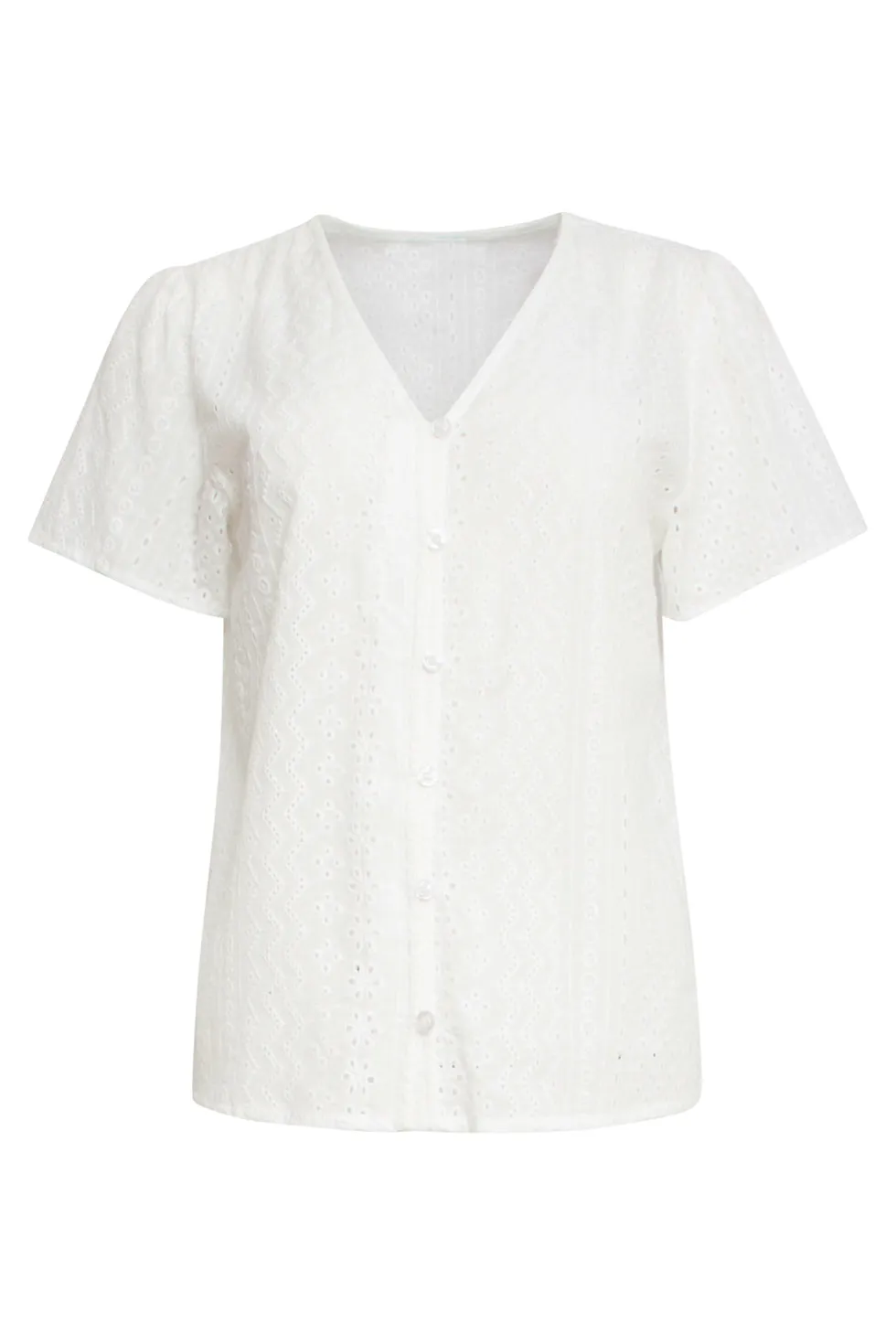 25147 Te Brie Anglaise Blouse | White