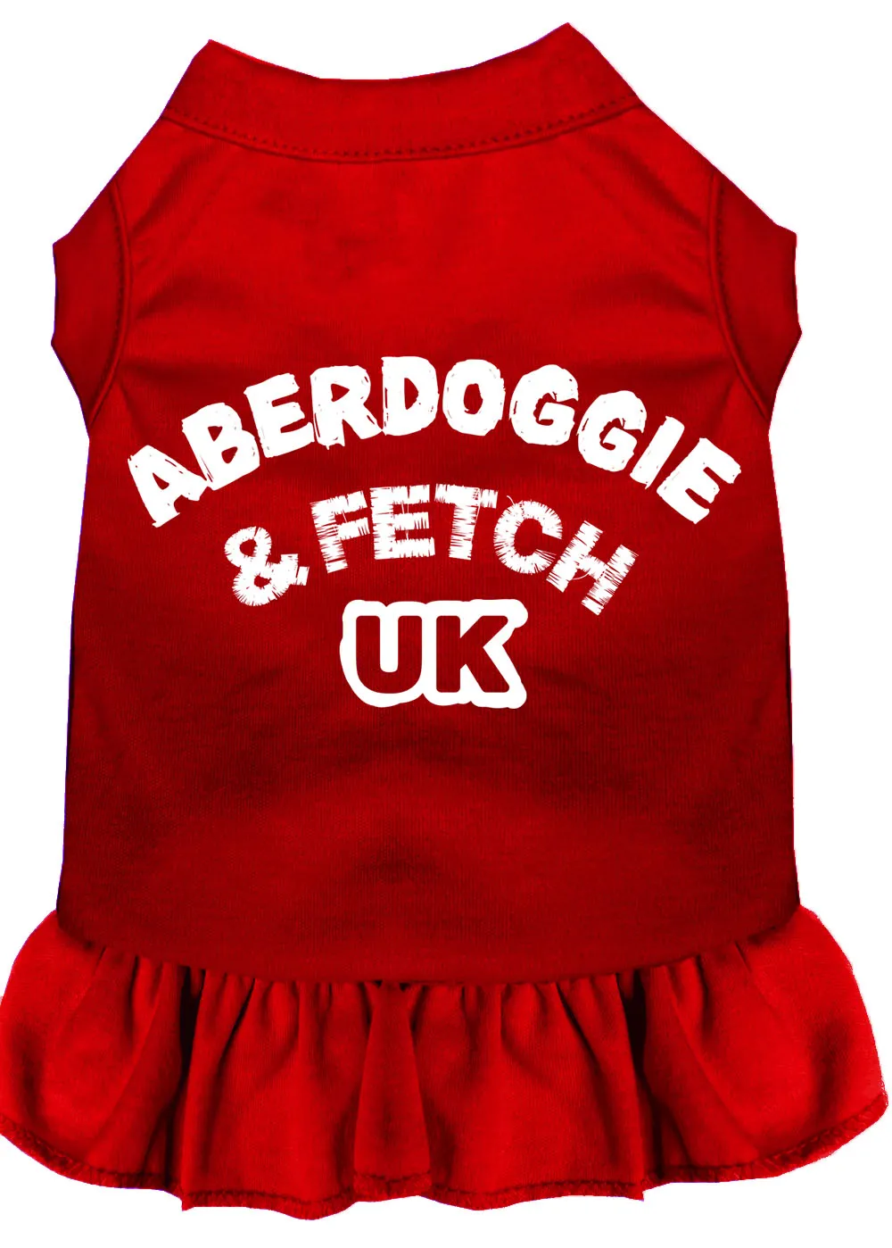 Aberdoggie Uk Screen Print Dress Red Lg