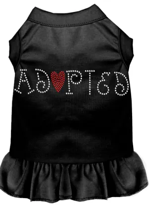 Adopted Rhinestone Dress Black Xxl
