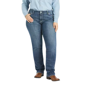 Ariat Women's Real Mid Rise Arrow Gianna Straight Jeans