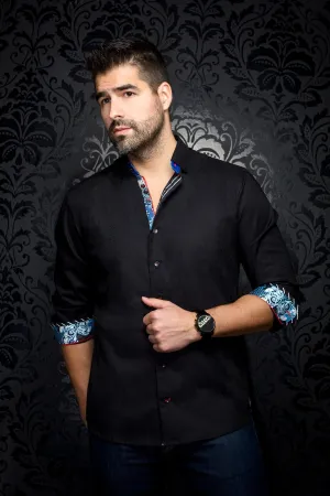 Au Noir Stretch Shirt | Adjani Black