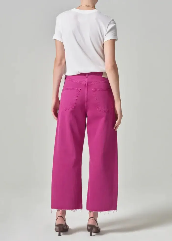 AYLA RAW HEM CROP IN TWILL