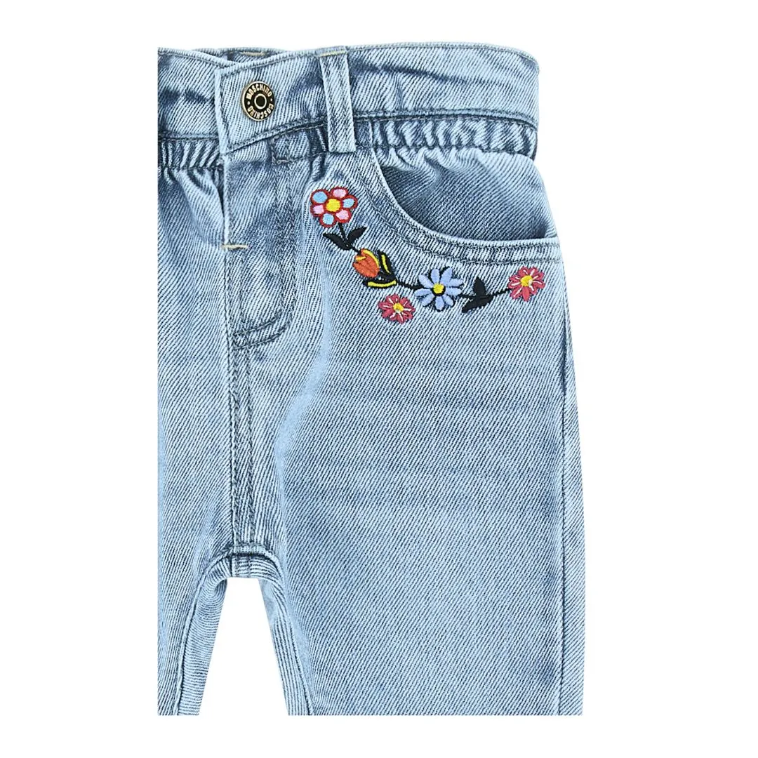 Babies Embroidered Floral Jeans