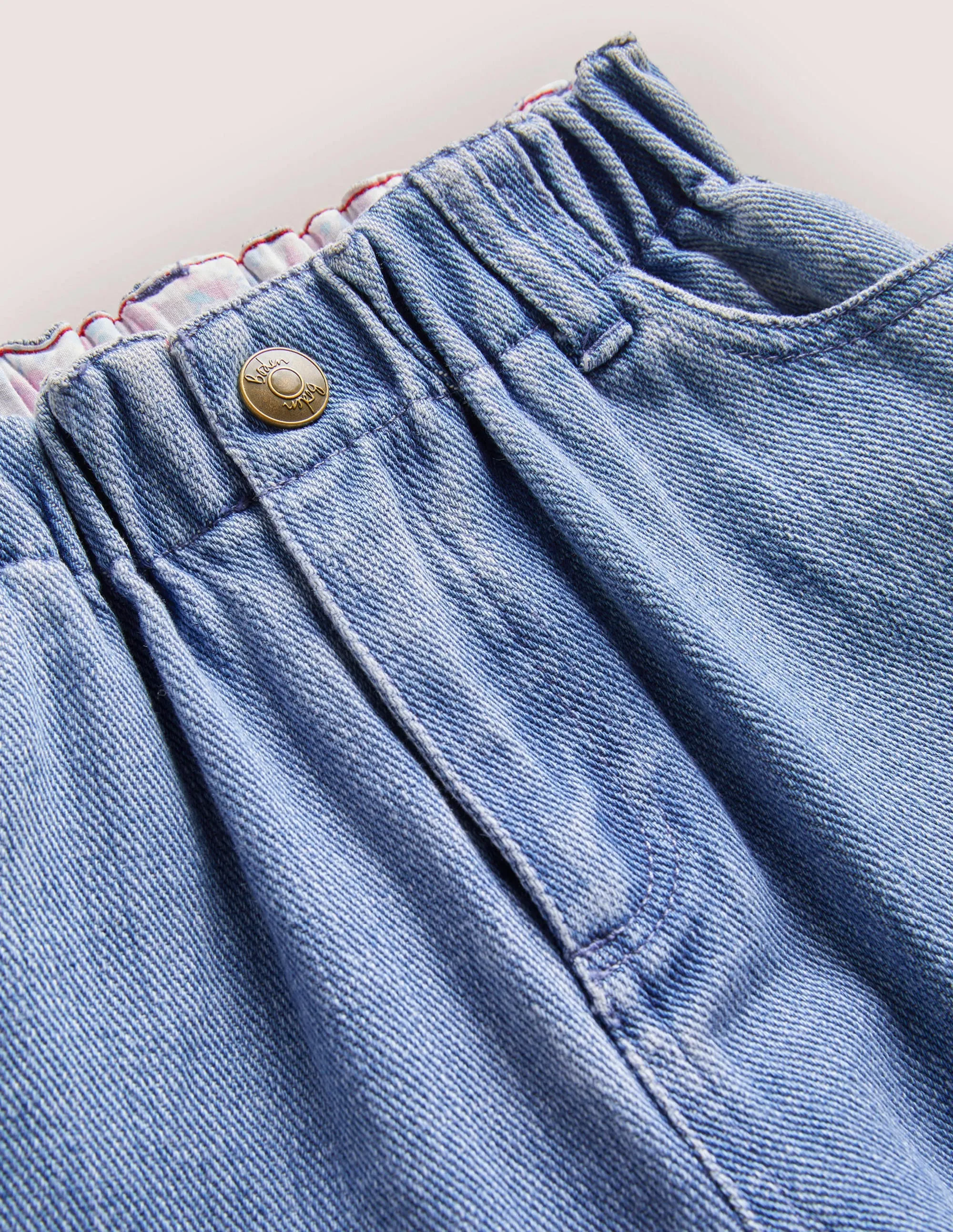 Barrel Leg Jeans-Mid Vintage Denim