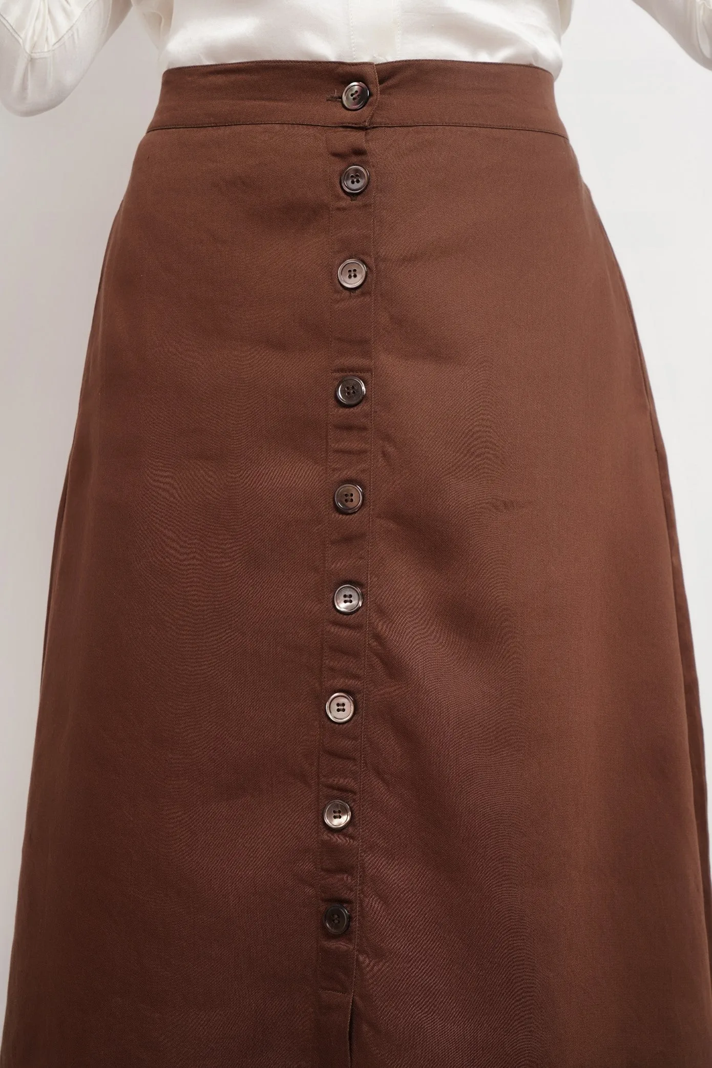Brown Lyocell Skirt