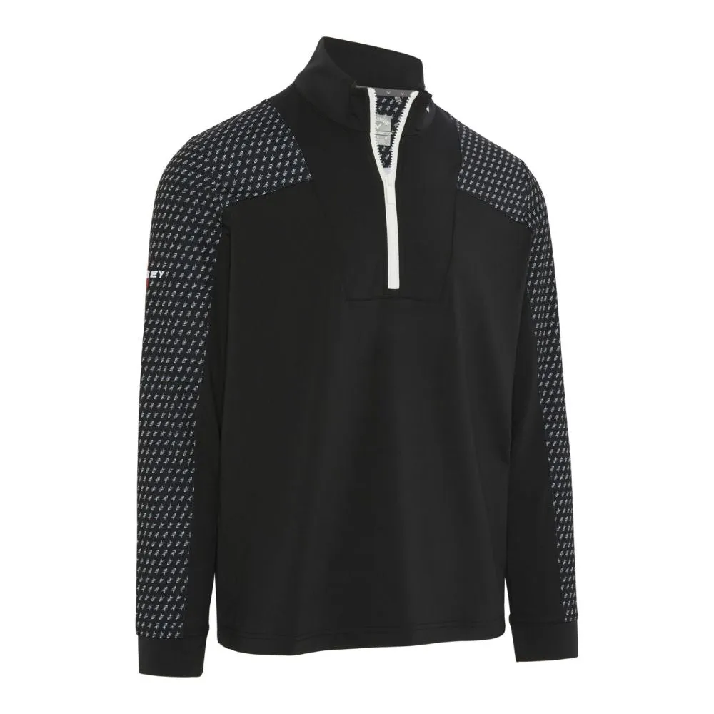 Callaway Golf Odyssey Chev Motion Print 1/4 Zip Pullover Top CGKSE064 - Caviar