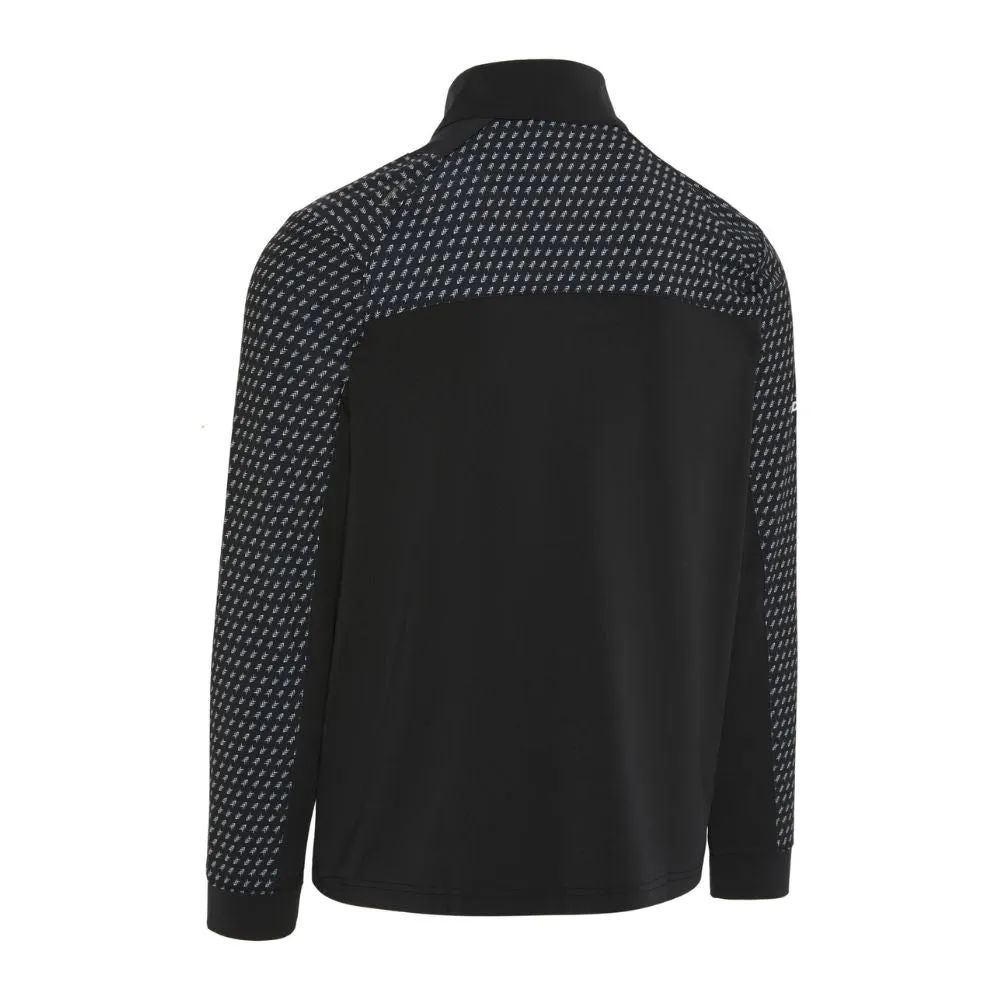 Callaway Golf Odyssey Chev Motion Print 1/4 Zip Pullover Top CGKSE064 - Caviar