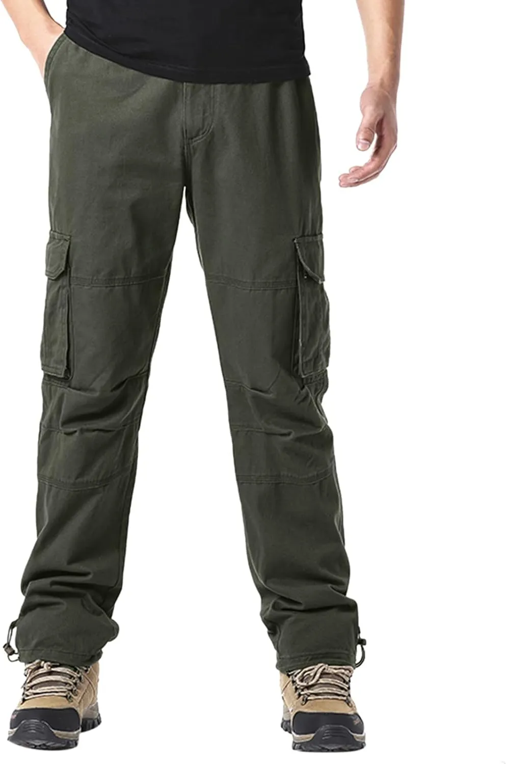 Cargo Pants for Men Relaxed Fit Men's Slim Joggers Gym Workout Pants Sport Training Tapered Sweatpants with Pockets
