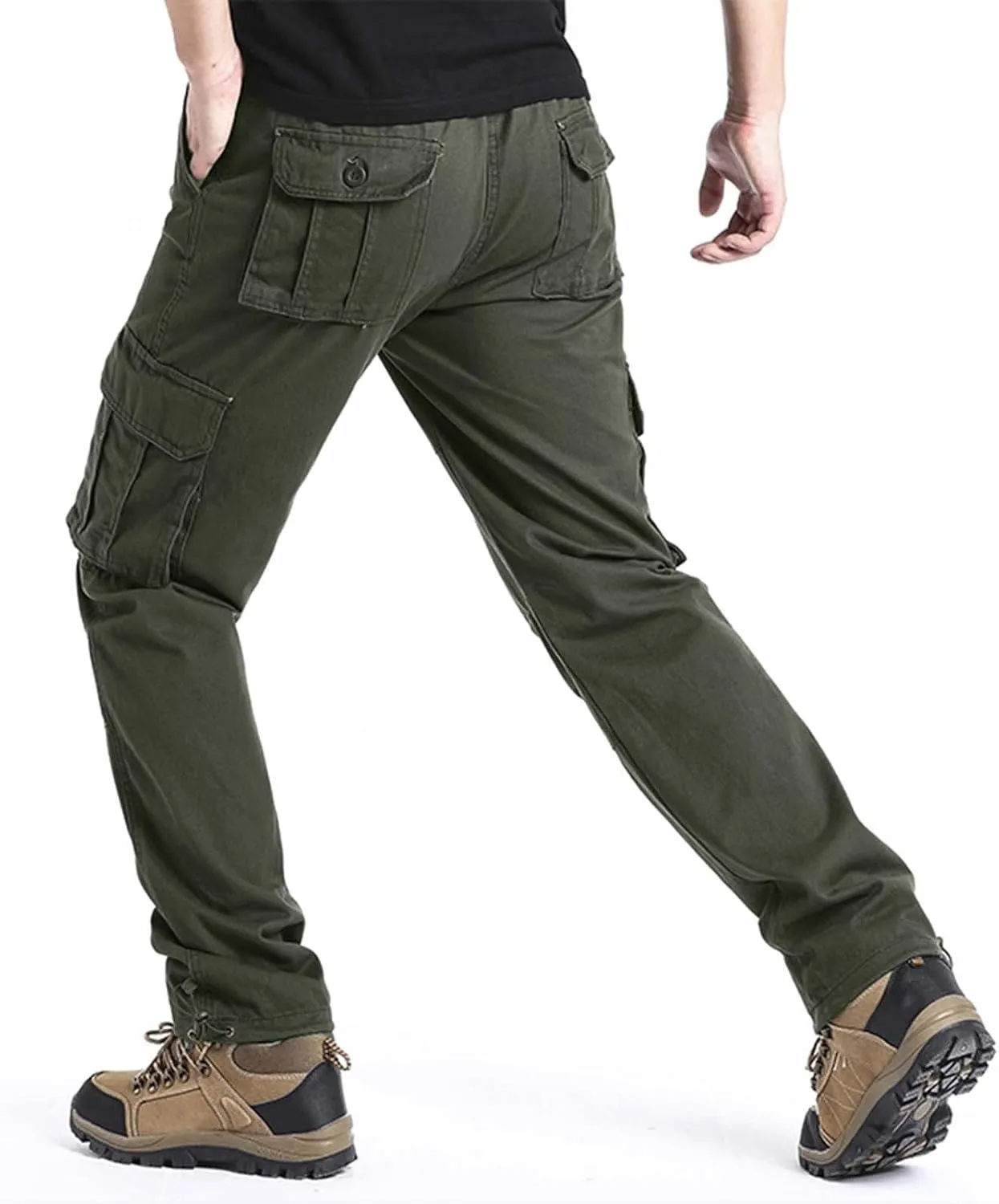 Cargo Pants for Men Relaxed Fit Men's Slim Joggers Gym Workout Pants Sport Training Tapered Sweatpants with Pockets