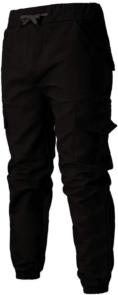 Cargo Pants for Men Relaxed Fit Workwear Casual Cargo Pull On Pants Men's Joggers Pants Athletic Mens Cotton Linen