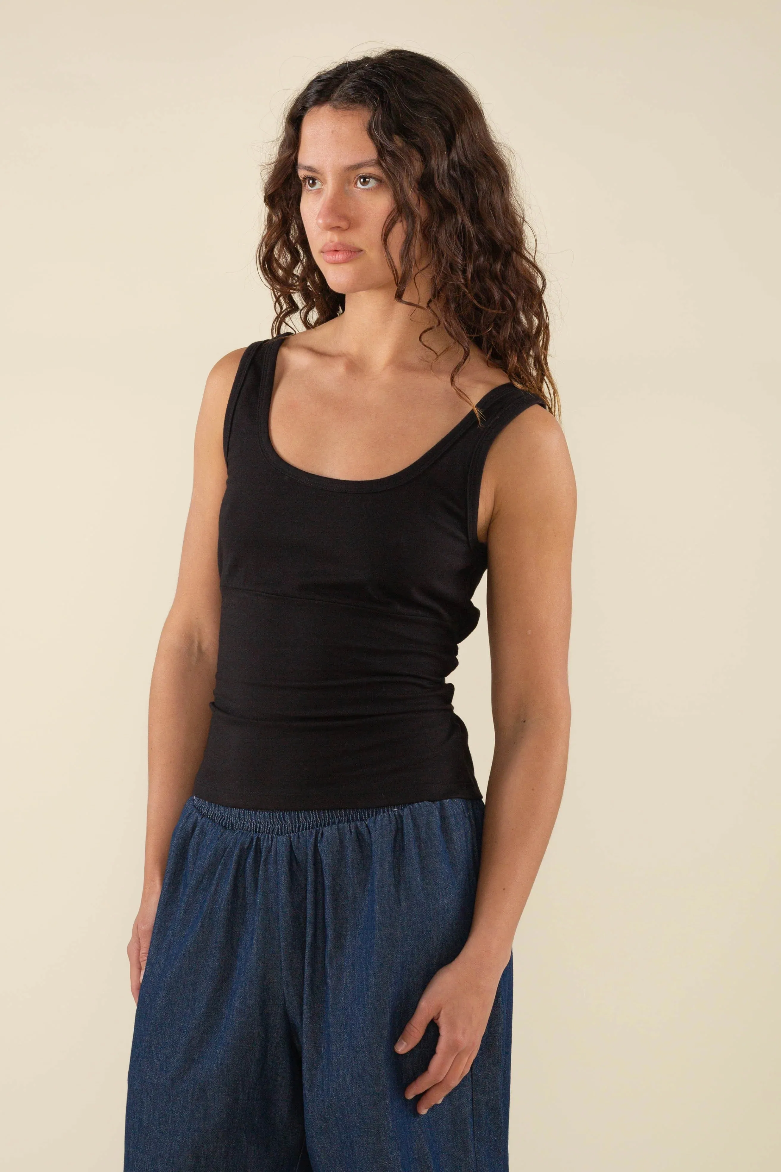 Caris Tie Back Jersey Tank
