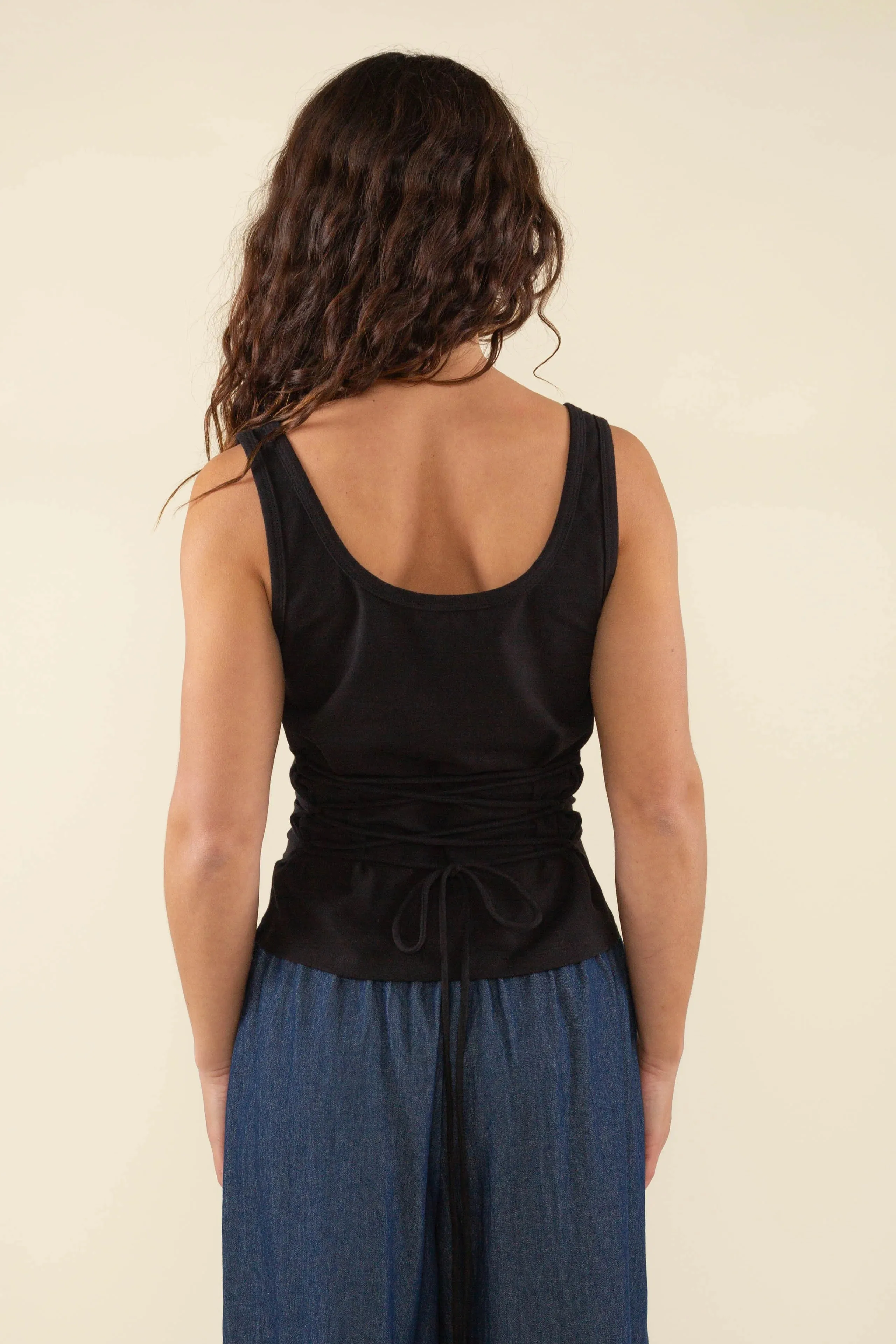 Caris Tie Back Jersey Tank