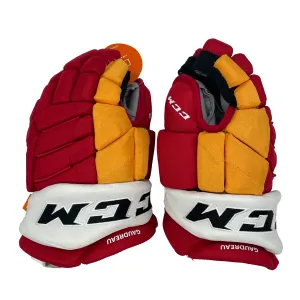 CCM HGJS - NHL Pro Stock Glove - Johnny Gaudreau (Red/Yellow/White)