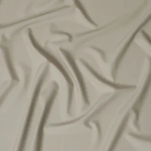 Classic Ivory Super 150's Wool Fabric - Italian Sartorial Elegance, 150cm Wide - D18249
