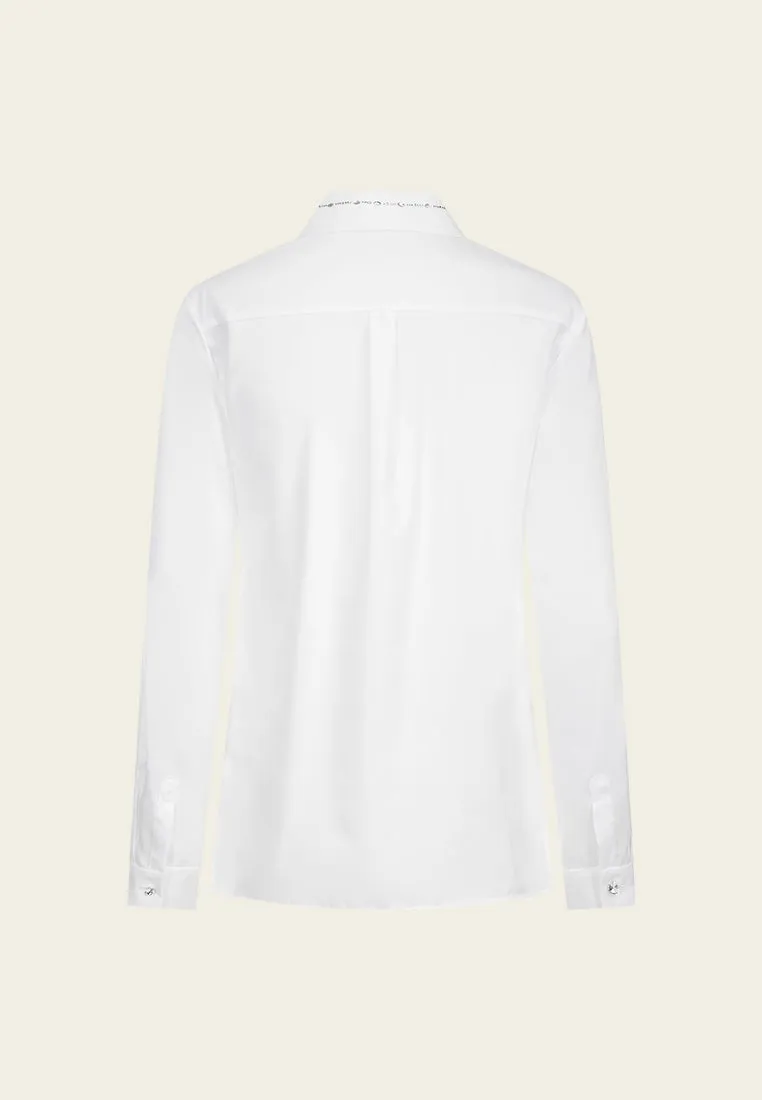 Crystal-embellished Lapel Shirt