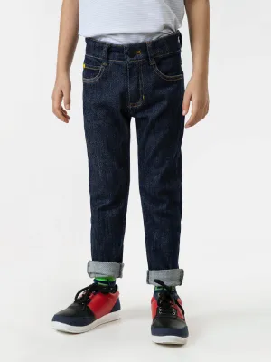Dark Blue Slimfit Casual Jeans
