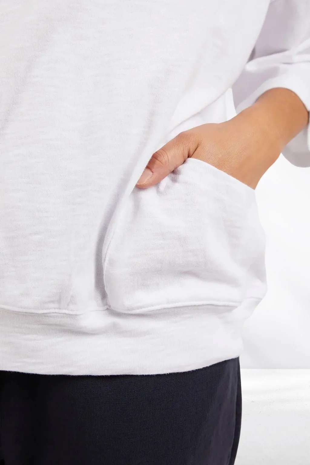 Elm Fundamental Maizie Sweat White