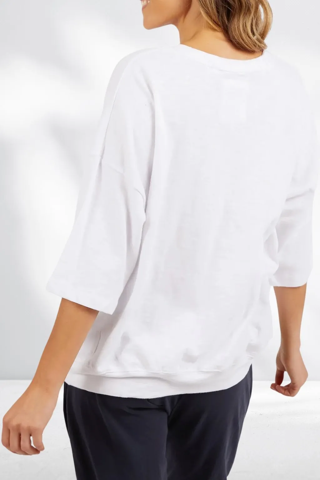 Elm Fundamental Maizie Sweat White