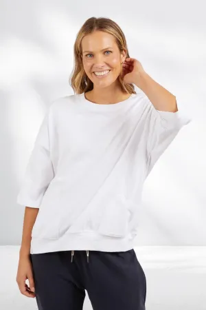 Elm Fundamental Maizie Sweat White