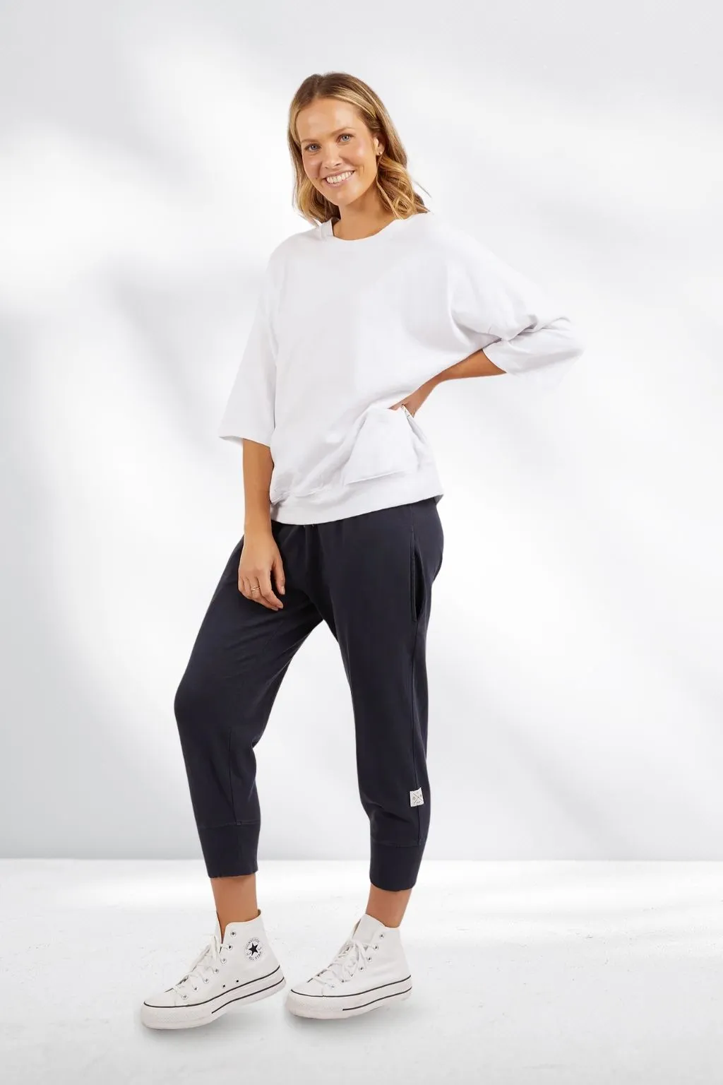Elm Fundamental Maizie Sweat White