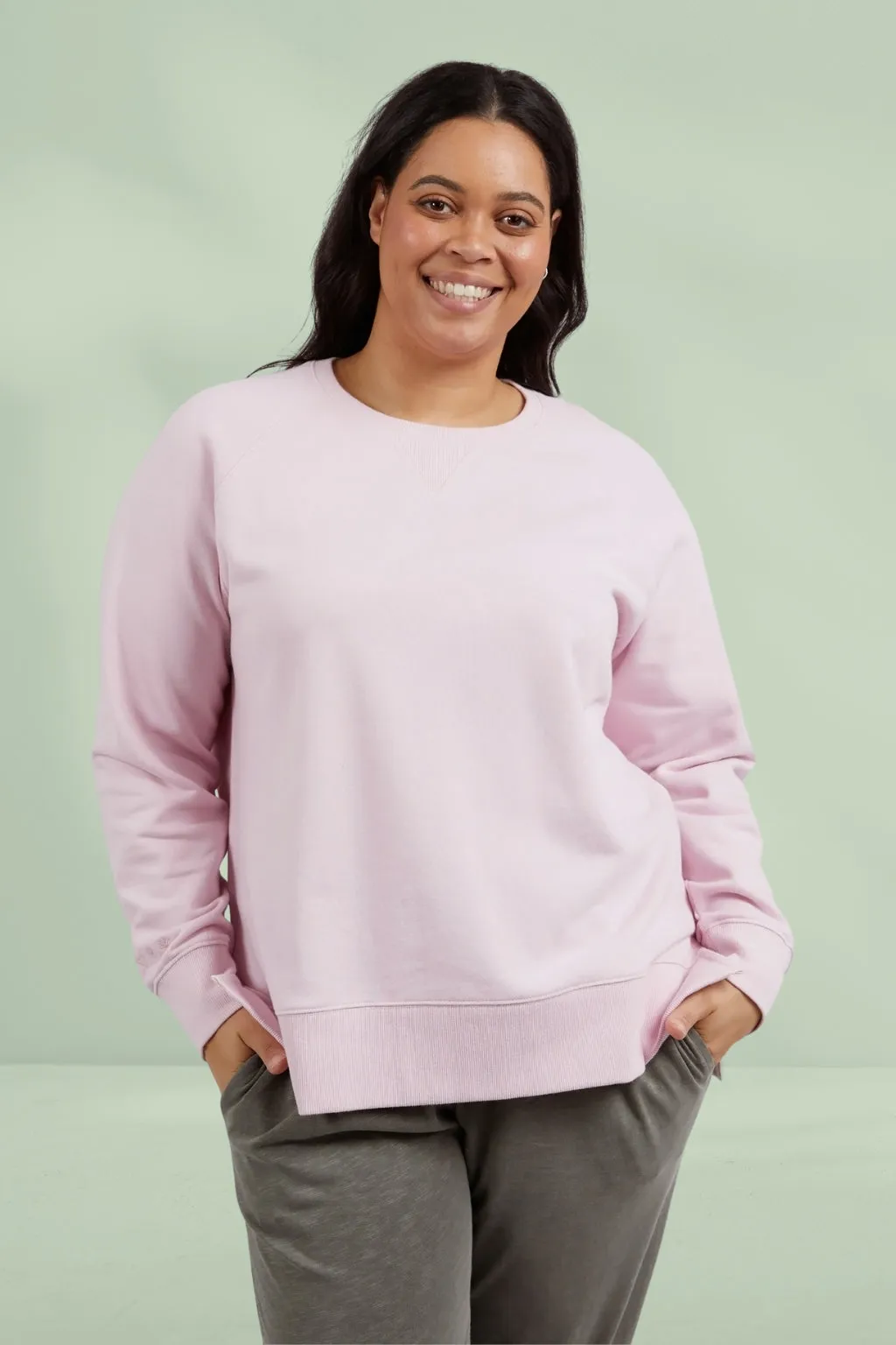 Elm Melbourne Crew Powder Pink