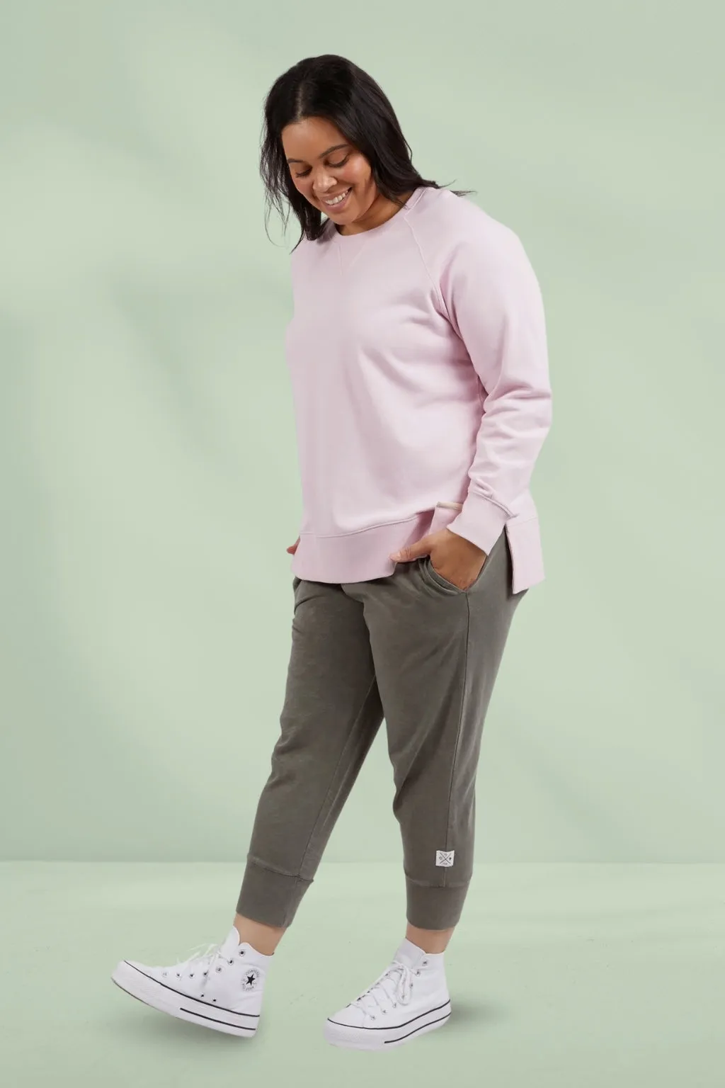Elm Melbourne Crew Powder Pink