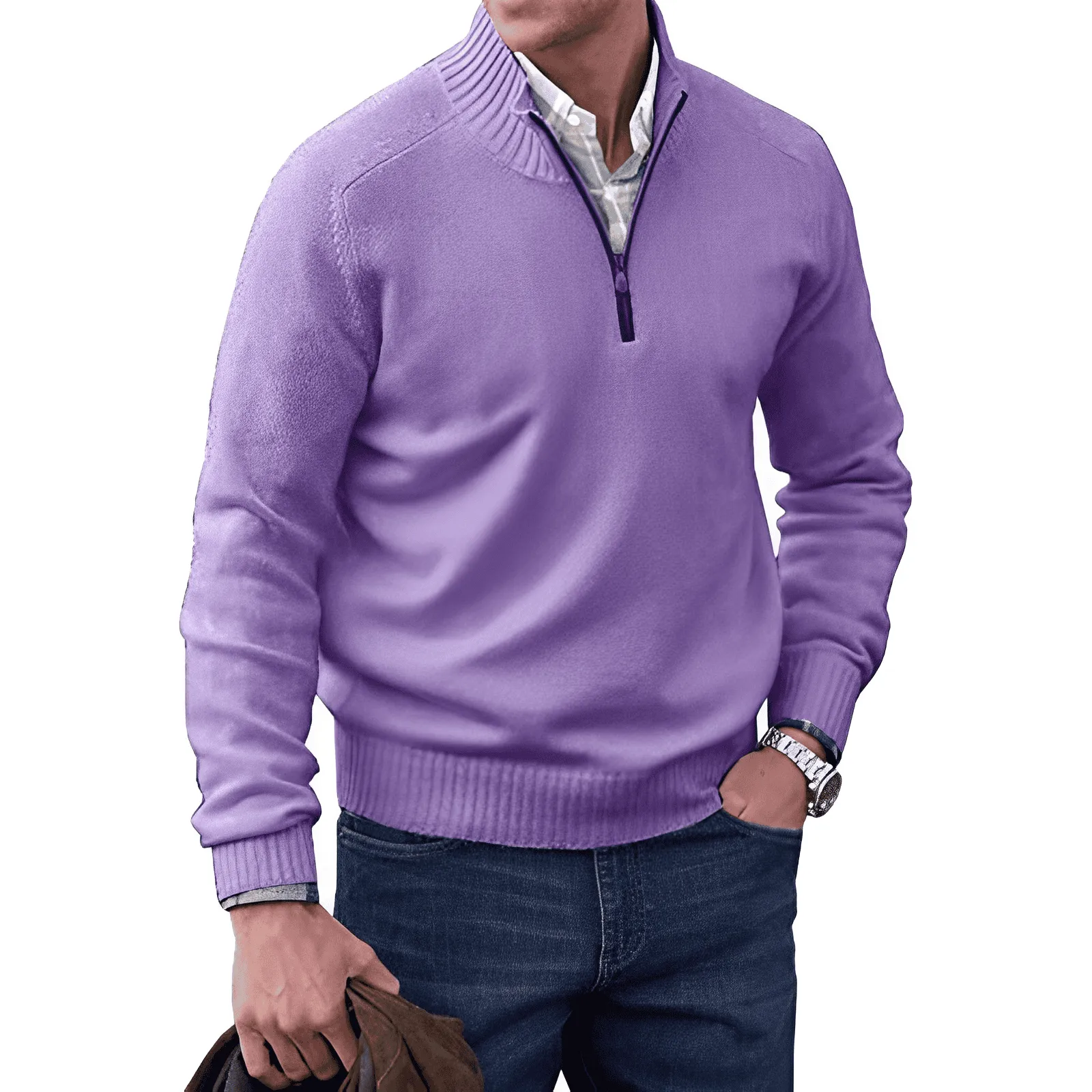 Ethan | Elegant Sweater with Zipper