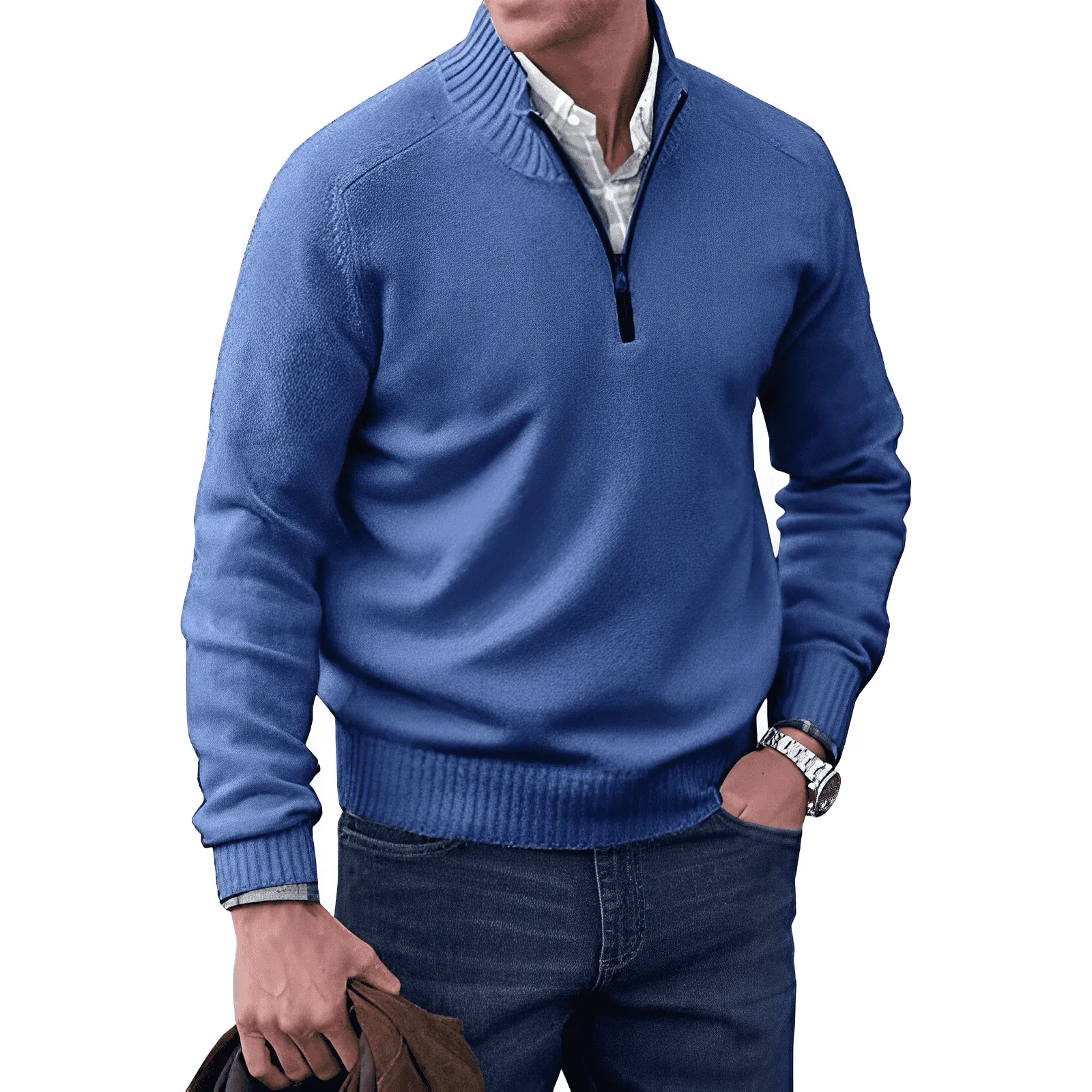 Ethan | Elegant Sweater with Zipper