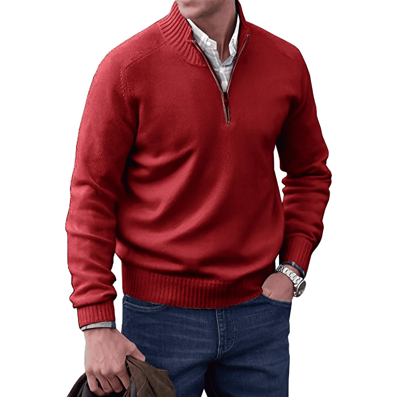 Ethan | Elegant Sweater with Zipper