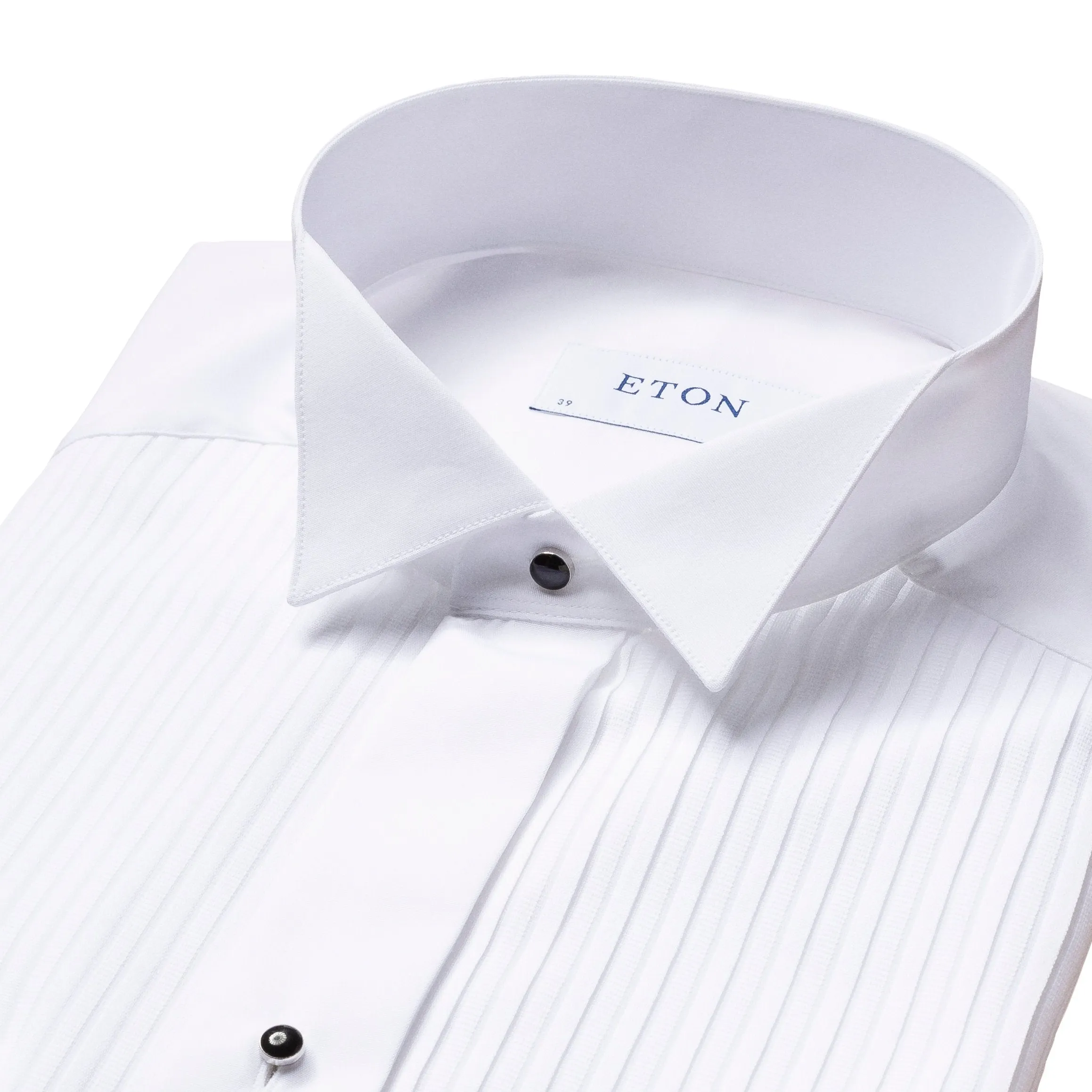 ETON - White Plissé Wing Collar Dress Shirt in CONTEMPORARY FIT 63153331000