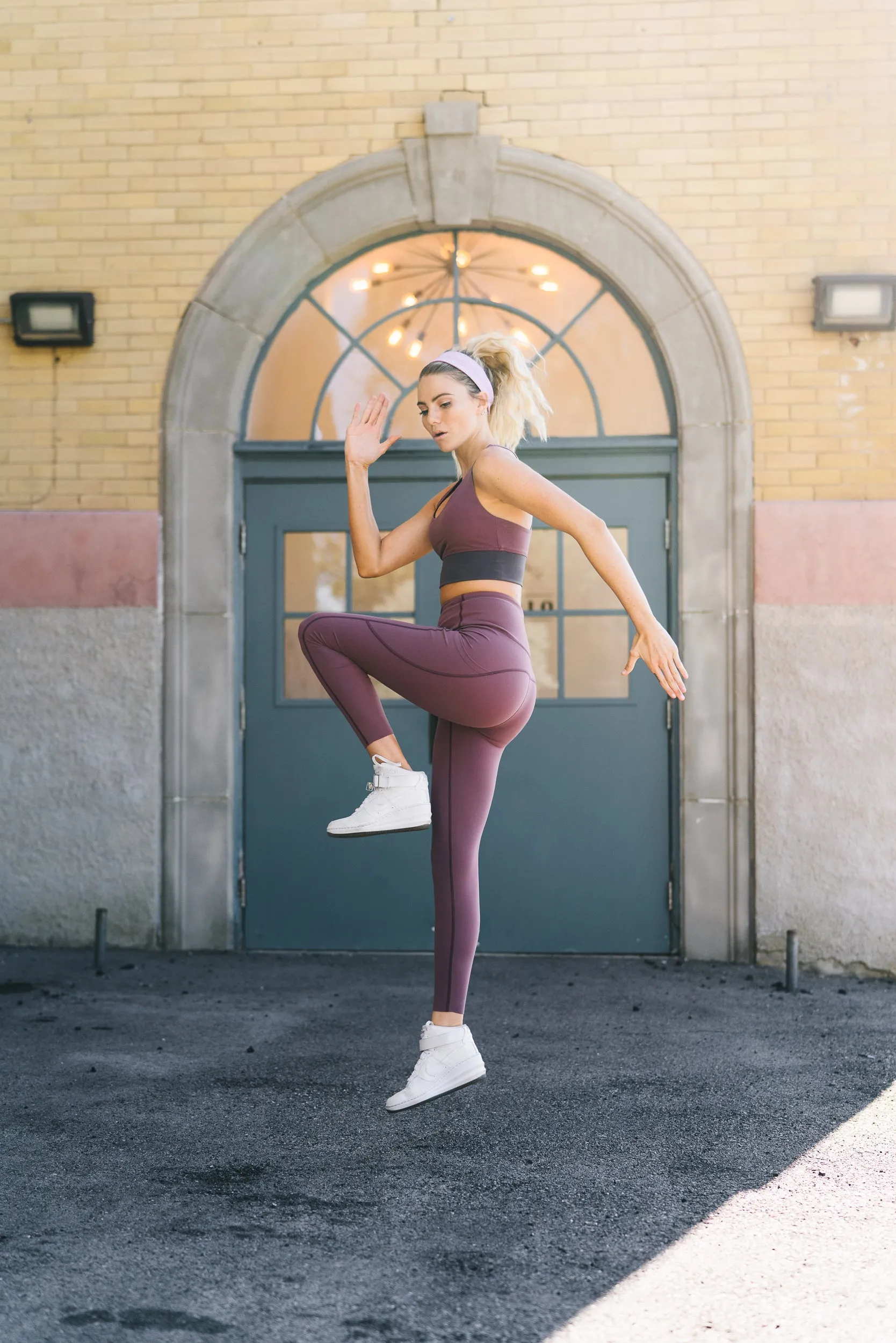 Focus Leggings - Muted Plum | MT LUXE