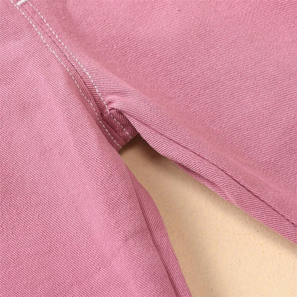 Girls Solid Stylish Casual Jeans Baby Girl Clothes Wholesale