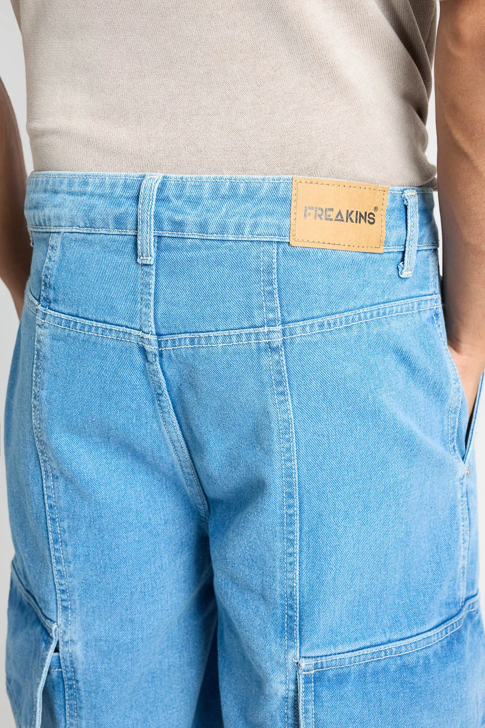 Ice Blue Men's Relaxed Cut Jeans