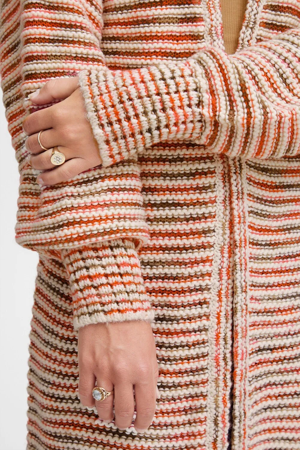 Knitted cardigan Fransa Lea, red