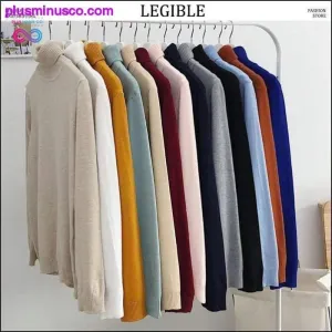 Korean-style Turtleneck Pullover Sweaters for Men at