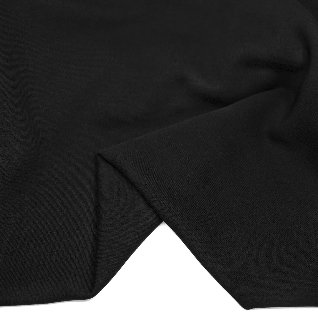Laidback Organic Cotton Sweatshirt Fleece - Black