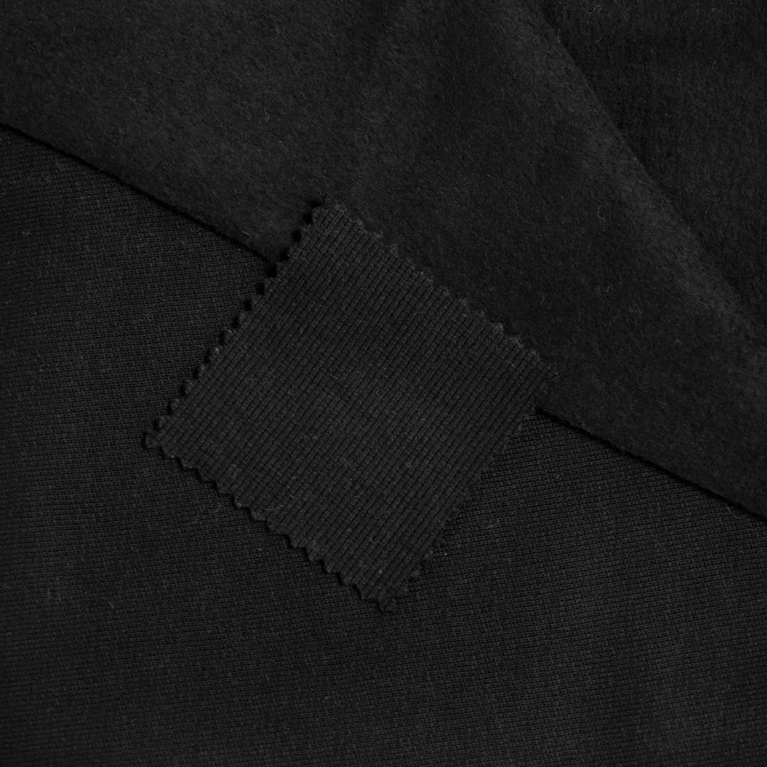 Laidback Organic Cotton Sweatshirt Fleece - Black