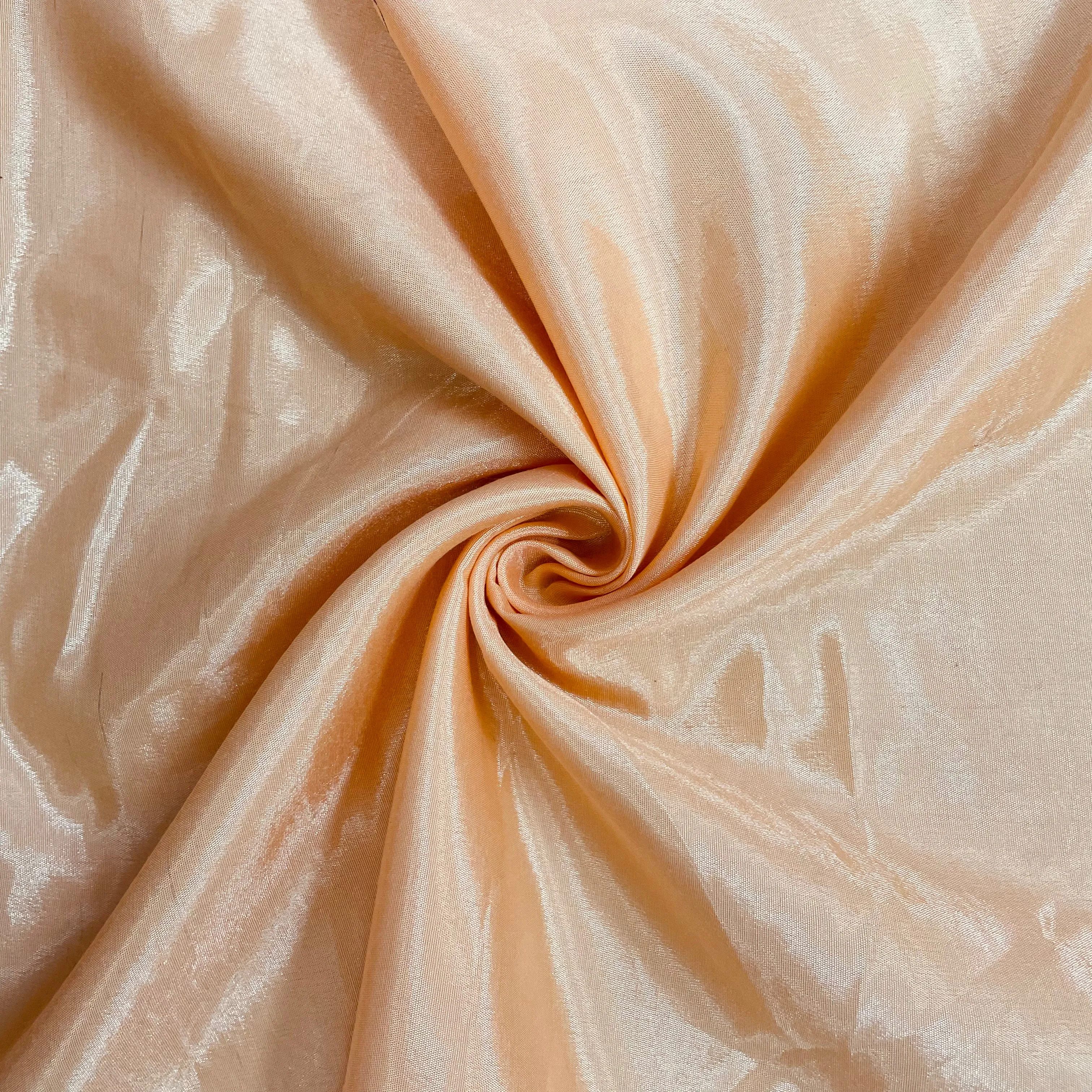 Light Orange Solid Santoon Fabric