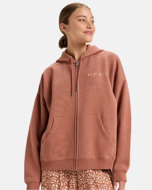 Lineup Oversized Full Zip Hoodie - Russet