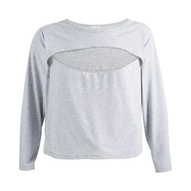 Love Fire Trendy Plus Size Cutout Top