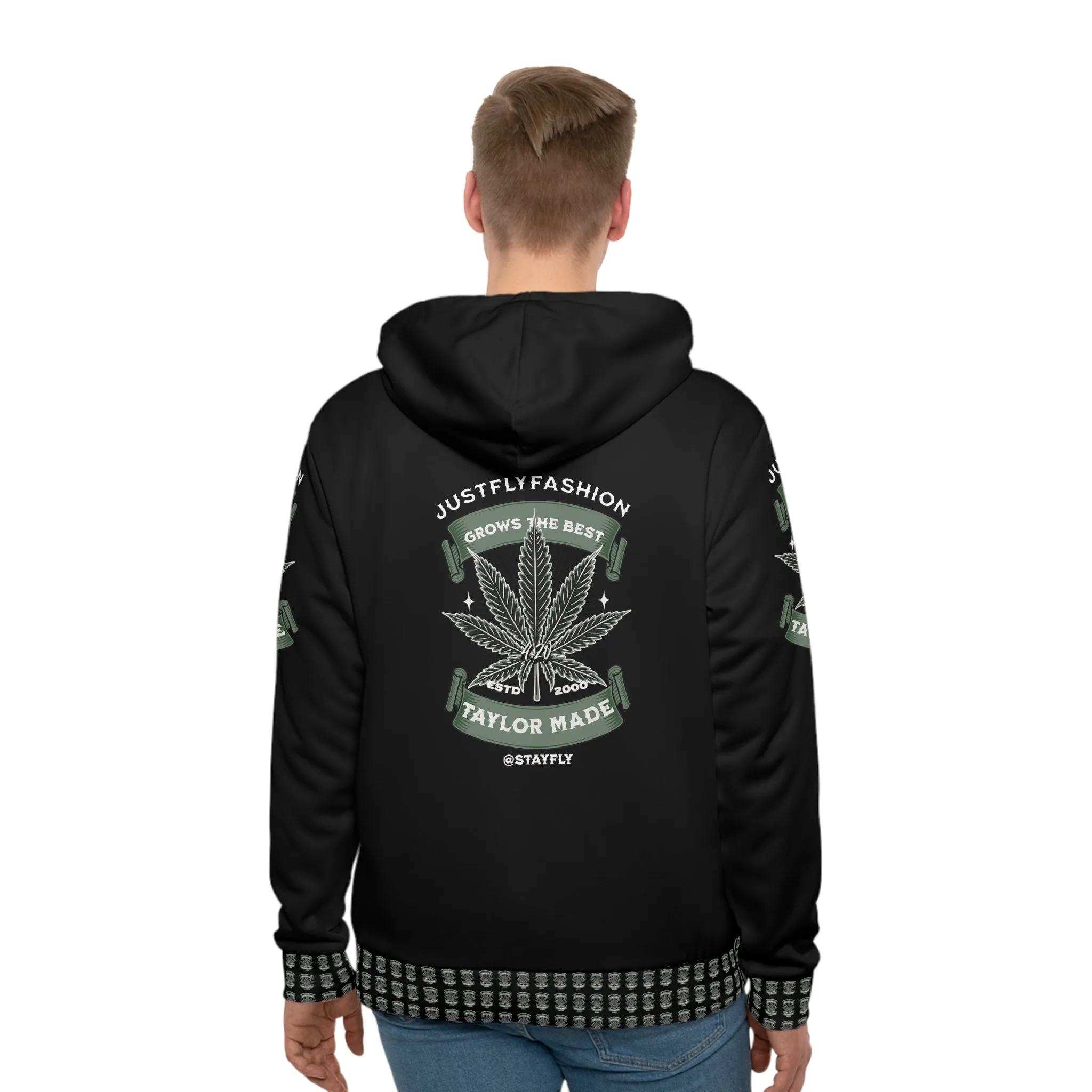 Men's Hoodie (AOP) Just Fly Fashion 4.20 Grows The Best Taylor Made