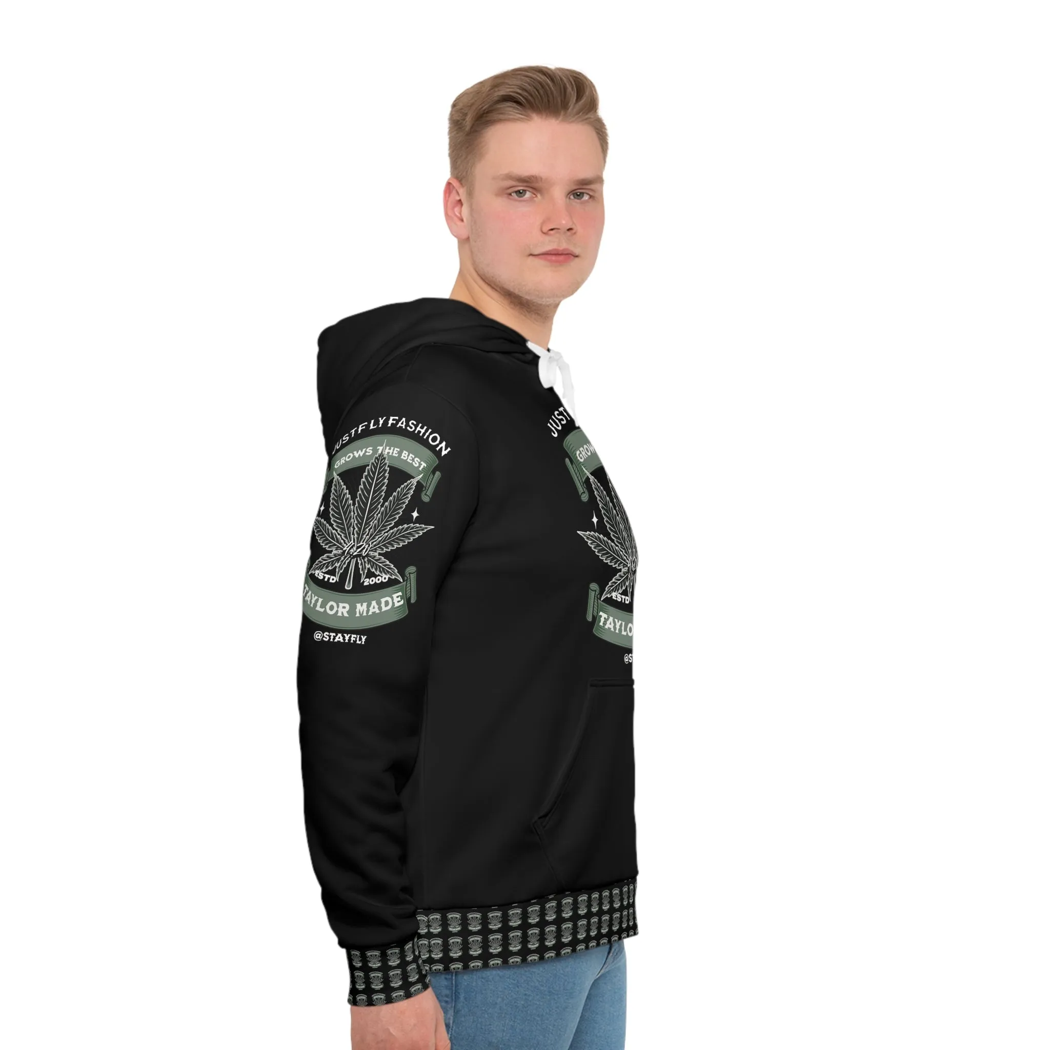 Men's Hoodie (AOP) Just Fly Fashion 4.20 Grows The Best Taylor Made