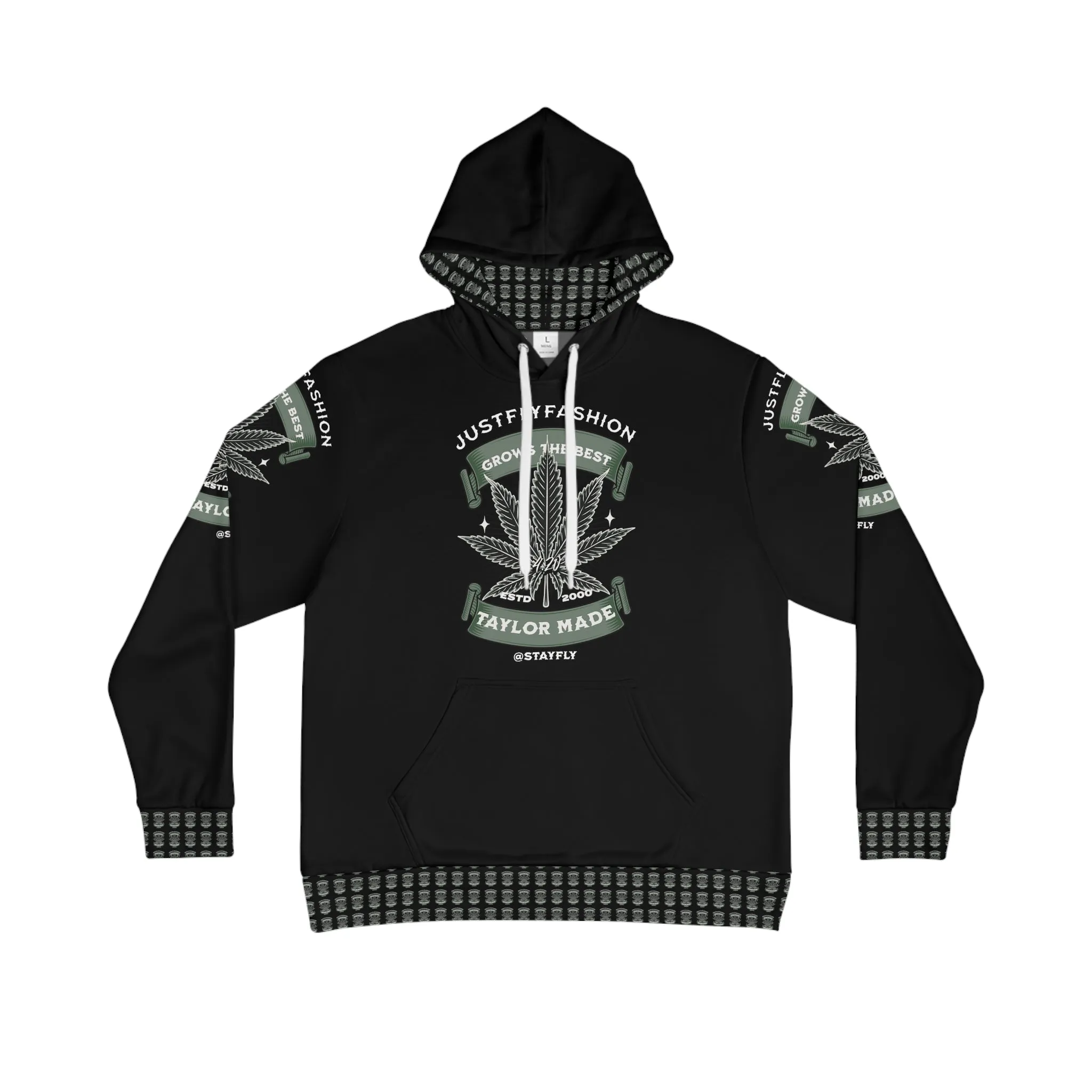 Men's Hoodie (AOP) Just Fly Fashion 4.20 Grows The Best Taylor Made