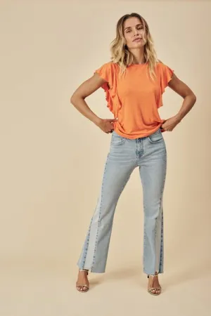 MMAlli Flare Panel Jeans