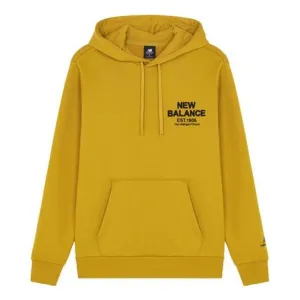 New Balance Men's New Balance Casual Sports Hooded Pullover Long Sleeves Yellow