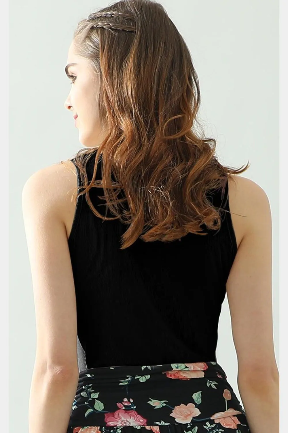 Ninexis Notched Rib Knit Tank - 4 Colors