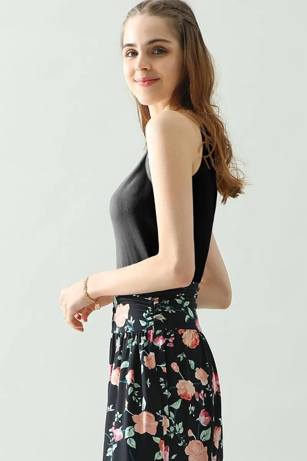 Ninexis Notched Rib Knit Tank - 4 Colors