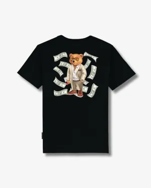 ORGANIC BACKPRINT T-SHIRT, FILOU XCII. FLYING DOLLAR