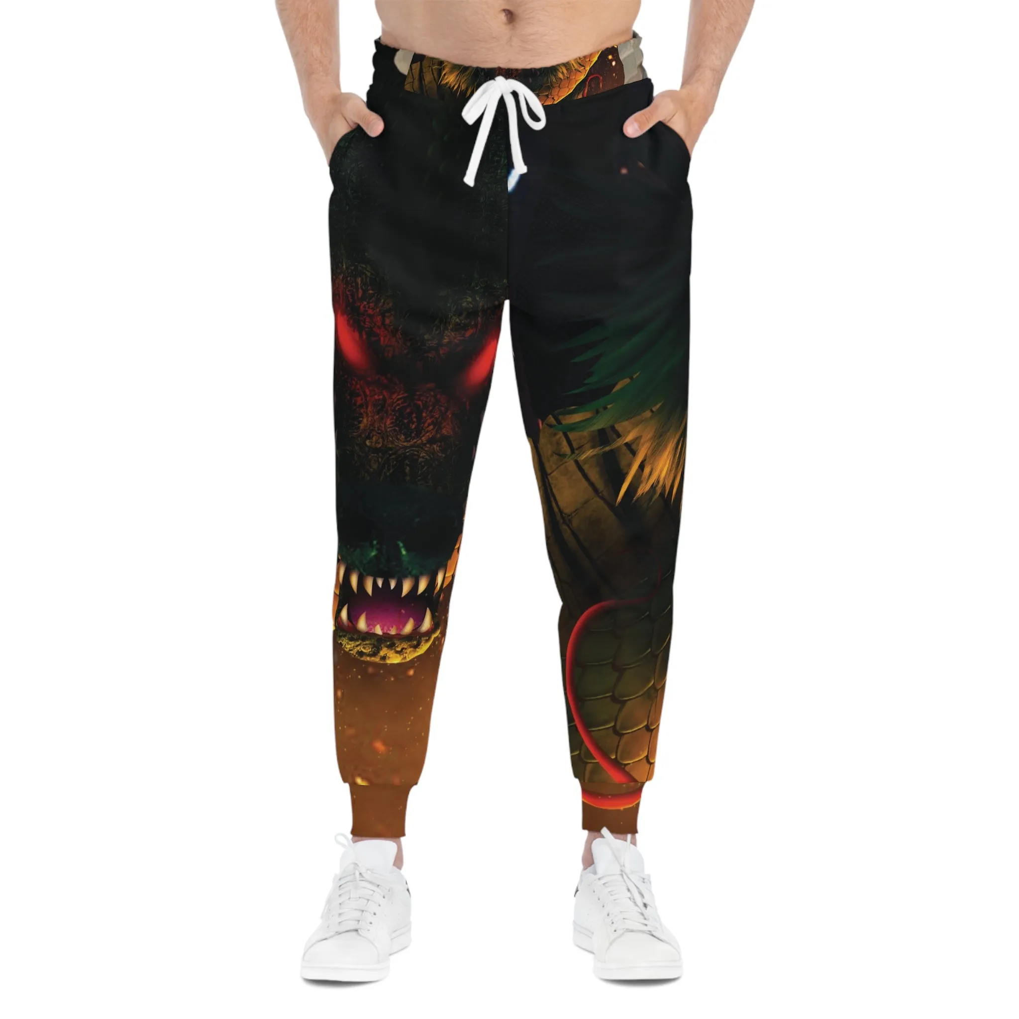 Oriental dragon joggers